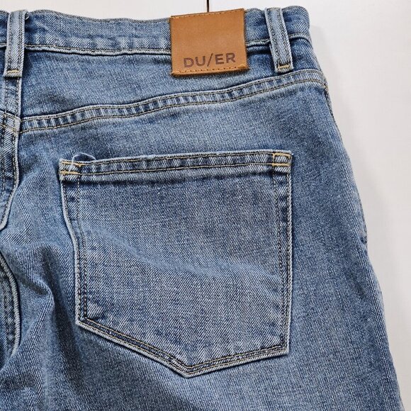 DU/ER Jean Women 29x27 (26) Blue Straigh Leg WFMR5017 Stretch Preppy Performance - Picture 12 of 16
